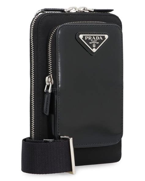 prada re-nylon smartphone case|Black Re.